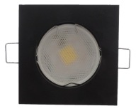 PEVNÁ LAMPA MATNÁ ČIERNA LAMPA + GU10 LED 3W