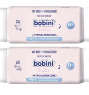 BOBINI hypoalergénne vlhčené obrúsky 2x60 ks