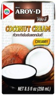 Kokosový krém, 85% kokosový krém, 250ml Aroy-D