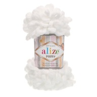 Priadza Alize Puffy 55 - biela
