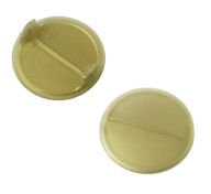Plastový uzáver, priemer 40 mm, zlatý, na 2 listy