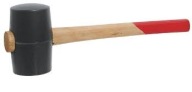 KLADIVO GUMOVÉ 90MM 910G DREVENÁ RÚČKA