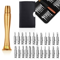 MINI SET PRESNÉ SKRUTKOVAČKY MALÉ SKRUTKOVAČKY 24v1 MAGNETOVÝ HODINAR