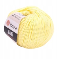 YarnArt Jeans 67 priadza ŽLTÁ SVETLO ŽLTÁ 50g/160m BAVLNA AKRYL.