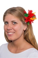 VLASOVÁ ČIAPKA HAVAJSKÁ ČERVENÁ KVET