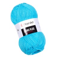 YarnArt Jeans Plus 33 svetlo tyrkysová