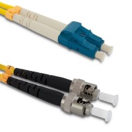 Qoltec prepojovací kábel z optických vlákien LC/UPC - ST/UPC | Singlemode | 9/125 | 1 m
