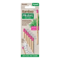 PIKSTERS BAMBOO Zubné kefky uhlové 6 ks. veľkosť 00
