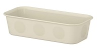 IKEA NOJIG Organizér, nádoba, 10x20x5 cm BÉŽOVÁ