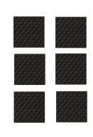 PENOVÉ podložky NA NÁBYTOK štvorcové x6 27mm