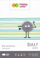 Biela technická podložka 10 listov 170g A4 veselá farba