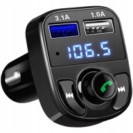 BLUETOOTH FM VYSIELAČ MP3 SD NABÍJAČKA 2xUSB