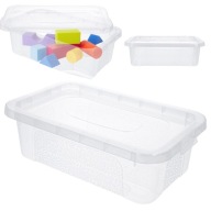 PLASTOVÝ NÁDOB 4,5L box, priehľadný organizér, plastový box