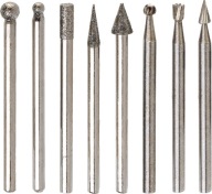 Sada čelných fréz 2,4 mm - 8 ks
