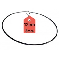 KOVOVÝ Prsteň PRE LAVAČOV SNÍV Prsteň MACRAME ČIERNA 12CM