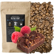 Ochutená káva RASPBERRY BROWNIE 100G grains malinová čokoláda