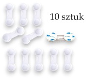 Ochrana skrinky, zámok nábytkovej zásuvky, Sada 10 ks