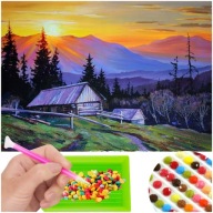 Diamantový vyšívací SET KRAJINA Diamantová maľba MOUNTAINS PICTURE 5D Mozaika