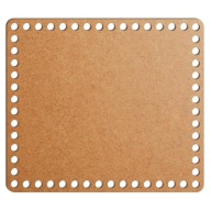 šedý základný košík dno 22x25cm HDF obdĺžnik
