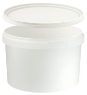 NÁDOBA NA PLASTOVÚ FARBU, BIELA ​​0,55L