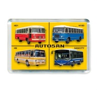 Magnetické autobusy na chladničku PRL AUTOSAN SANOK MIX