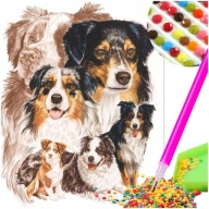 DIAMANTOVÁ VÝŠIVKA Psíkov Diamantový obraz Psík Diamantový zápisník 5D OBRÁZOK