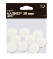Kancelársky magnet na tabule 30mm GRAND biely 10 ks