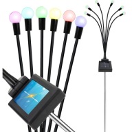 SOLÁRNA LAMPA S GUĽAMI 6 LED ZÁHRADNÁ LAMPA S GUĽAMI