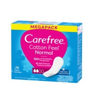 CAREFREE Cotton Fresh hygienické vložky svieža vôňa 76 ks