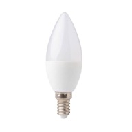 LED žiarovka na sviečku E14 5W C37 studená biela