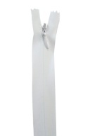 Vnútorný tkaný zips C3 50cm Biely
