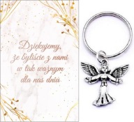 ĎAKUJEME HOSTOM DARČEK SVADOBNÝ ANJEL KĽÚČOVKA SPOMIENKY