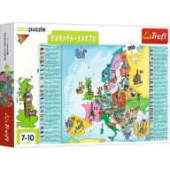 Trefl Puzzle Mapa Európy 200 dielikov 15514