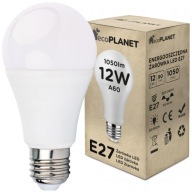 E27 A60 LED žiarovka 12W = 70W 1050lm STUDENÁ 6000K