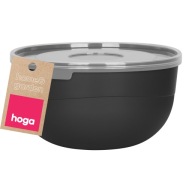 PLASTOVÁ KUCHYŇSKÁ MISKA NA JEDLO S POKROKOM 1,2L 16CM ČIERNA
