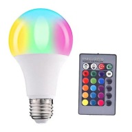 LED žiarovka E27 10W CCD RGBW STUDENÁ DISCO + DIAĽK