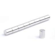 Cylindrický neodymový magnet MW 6x8 N38, sada 10 kusov