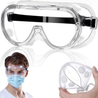 TRANSPARENTNÉ OCHRANNÉ OKULIARE S VETRANÍM, ODVETRANÉ OKULIARE S elastickým pásom