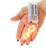 Osvetlenie Lampy na drôte 40 MIKRO LED BATÉRIÍ