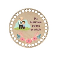 BSZ681-UV Podstavec košíka - potlač, kruh 15 cm - Den