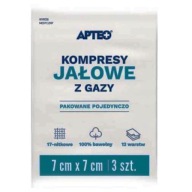 APTEO CARE Sterilné gázové obklady 7x7cm, 3 kusy
