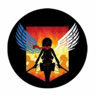 Špendlík Shingeki no Kyojin Mikasa 58 mm