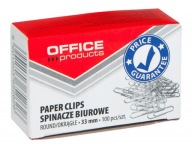 Kovové okrúhle sponky na papier 33mm, 100 ks.