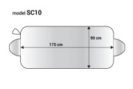 HLINÍKOVÁ ROHOŽKA PRE SKLO 175X90