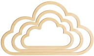 Sada drevených obručí Cloud Dream Catcher ECO