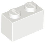 LEGO 3004 BRICK 1x2 biela NOVINKA (1g)