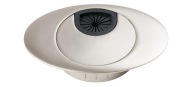 Oválna káblová priechodka, priemer 60 mm, saténový matný nikel - KD-60/O AMIX