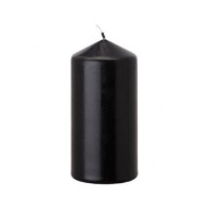 Sviečka PILLAR, valec 60 x 120, ČIERNA