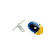 1 pár maskotových očí 29x19mm kreslený, modrý