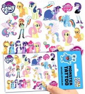 UMÝVAJÚCE DOČASNÉ TETOVANIE PRE DETI MY LITTLE PONY ORIGINÁLNE DIZAJNY